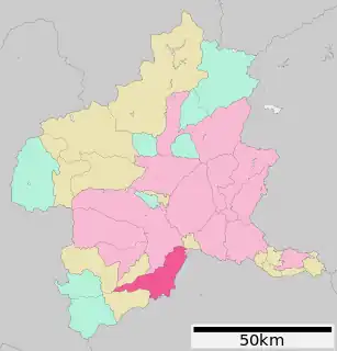 藤岡市位置図
