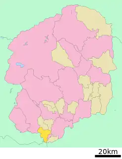 藤岡町 (栃木県)位置図