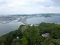 展望灯台から弁天橋を見る（2013年9月6日撮影）