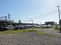 深川出張所（右奥の建物）