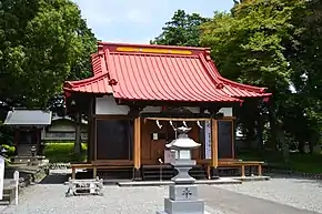 富知神社(北緯35度13分52.50秒 東経138度36分23.68秒 / 北緯35.2312500度 東経138.6065778度 / 35.2312500; 138.6065778 (式内社論社、元摂社:富知神社(大宮の地主神を祀る)))式内社論社、元摂社。大宮の地主神を祀る。