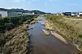 網野市街地を流れる浅茂川