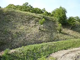 本丸下の台地跡