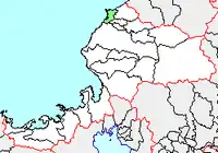 旧・三国町の位置