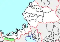 旧・名田庄村の位置
