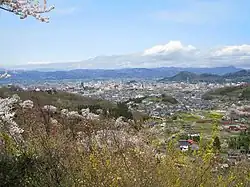 花見山公園より見る福島盆地