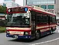 2009年に初めて導入された日野車（レインボーII・ノンステップ）