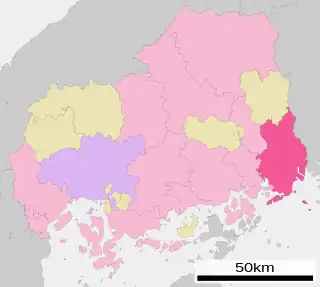 福山市位置図