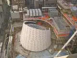 建設中のドーム