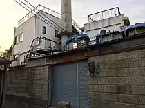 裏手にある浴室の建物(2018年4月)