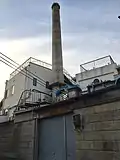 浴室の建物と煙突(2018年4月)