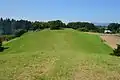 後円部から前方部を望む