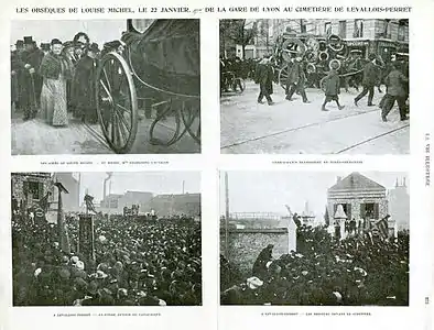 ルイーズ・ミシェルの葬儀(1905年1月22日)