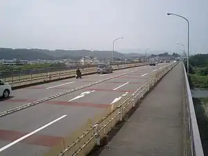 睦橋睦橋通り(多摩川、福生市・あきる野市)