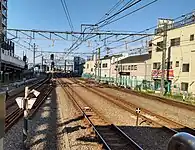 相鉄いずみ野線高架および相鉄本線の分岐（2021年5月）