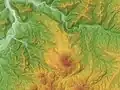 二岐山の地形図