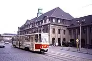 1980年代に導入された連接車・KT4D（1992年撮影）