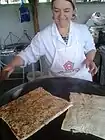 ペイストリーを焼いている様子。