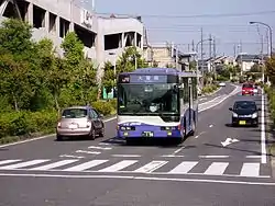 ガイドウェイシステム線(ゆとりーとライン)瀬戸みずの坂付近