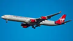 ヴァージン・アトランティック航空のエアバスA340-600