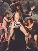San Sebastiano soigné par deux anges, 1624,　サン・ジェーミニの聖堂