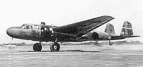 離陸滑走中の九六式陸上攻撃機(G3M-37)
