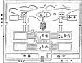 713：『家屋雑考』にある寝殿造の平面図2