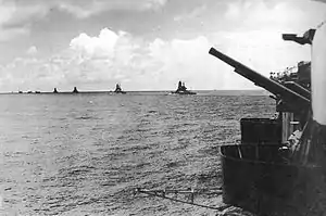 1942年3月30日、インド洋で撮影された瑞鶴の対空砲。
