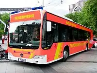 多人数を搬送できる大型救急車(ドイツ)