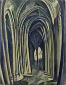 1909-10, Saint-Séverin No. 3, oil on canvas, 114.1 × 88.6&nbsp;cm, ソロモン・R・グッゲンハイム美術館