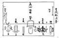 a92:『君台観左右帳記』にある付書院の座敷飾。