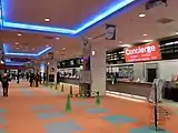 スキー場の受付(2017年1月)