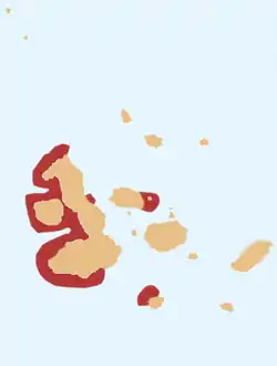 ガラパゴスペンギン分布図