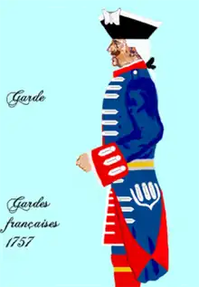 Uniform of the Gardes françaises (1757)