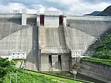 月山ダム（梵字川）高さ123m