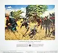 米西戦争を戦う米兵を描いた絵画