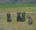 『水浴する女たち』1885年。国立西洋美術館（東京）。