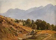 チロルの山の風景
