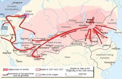 在世中の遠征と版図の拡大