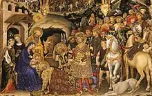 『東方三博士の礼拝』ジェンティーレ・ダ・ファブリアーノ、1423年