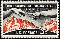 アメリカが1958年5月31日に発行した3セント切手