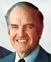 元上院議員 ジョージ・マクガヴァンサウスダコタ州出身(1984年3月13日撤退)(モンデールを支持)