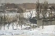 雪の中のアムステルダムの公園 (1892)