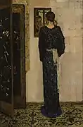 「鏡の前で、耳飾り」(1893)