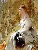 白いドレスの女性 (1879)