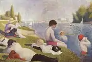 『アニエールの水浴』"Une baignade à Asnières"