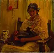 テワントペクの女性 (c.1917)メキシコ国立美術館 蔵