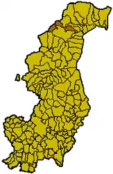 コモ県におけるコムーネの領域