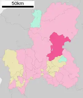 下呂市位置図