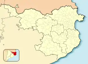 Besalúの位置（ジローナ県内）